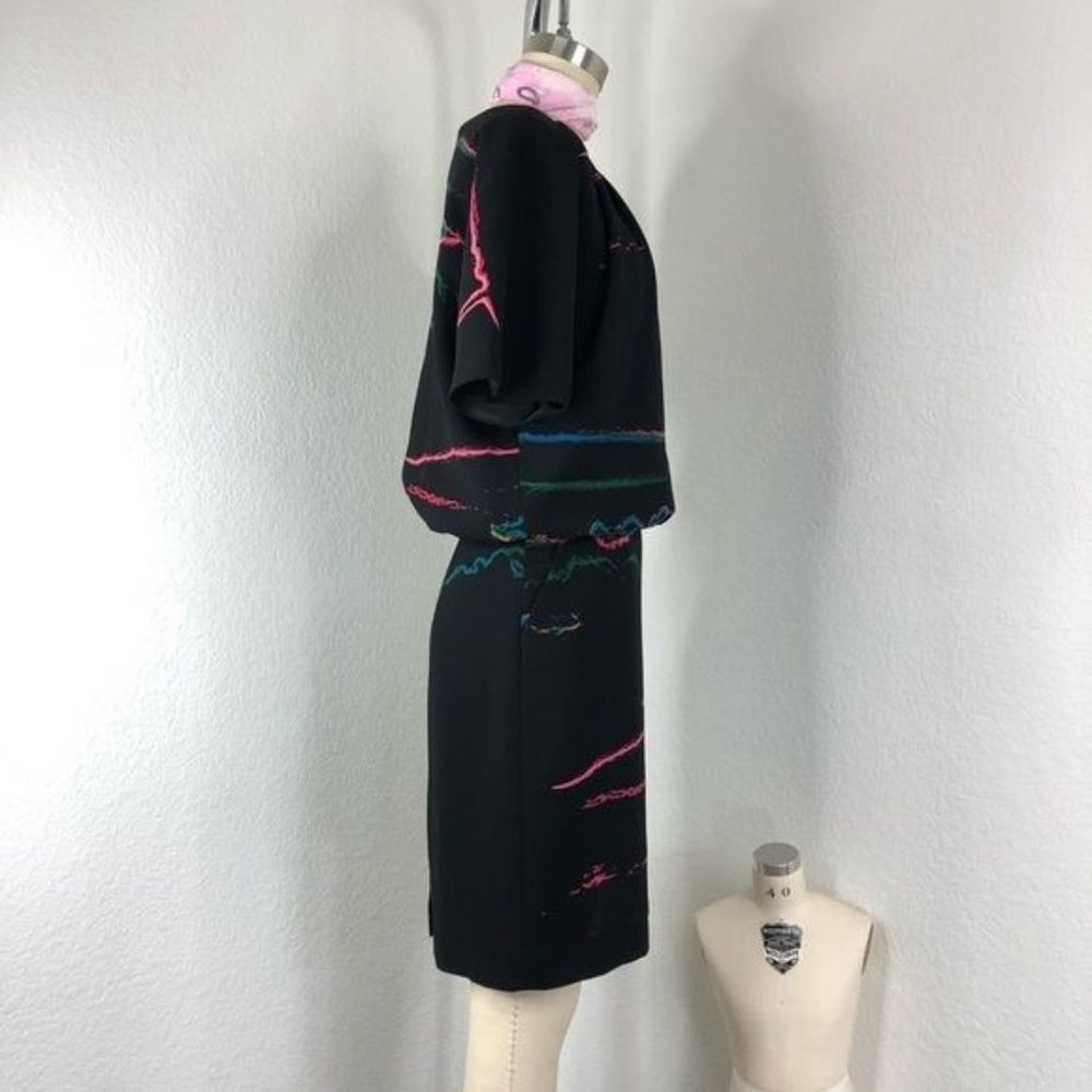 & Other Stories Oil Spill Dress Pencil Color Spill - Picture 8 of 10